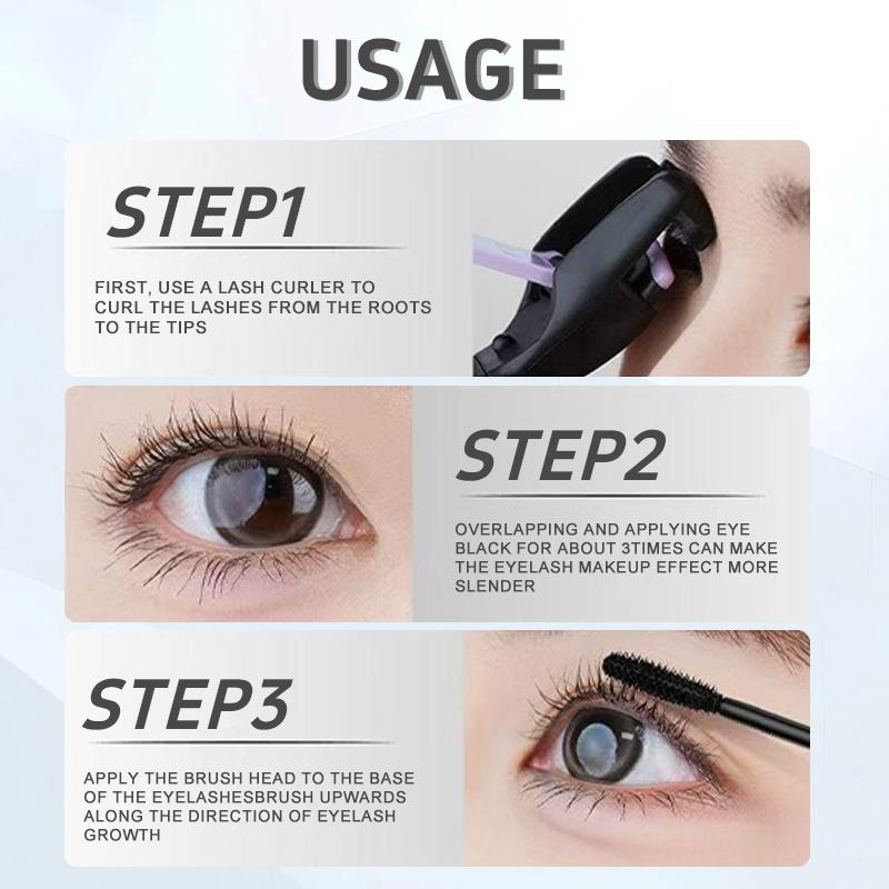 Máscara de Pestañas Resistente al Agua – Volumen y Definición de Larga Duración